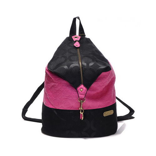 Coach In Monogram Medium Pink Backpacks DHG | Coach Outlet Canada - Click Image to Close